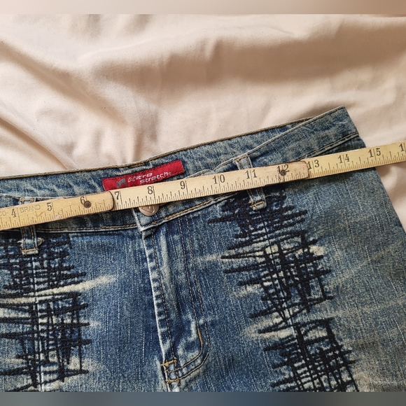 Nitro Stretch Jeans, circa 2003, y2k era, size 1, extra long, waist 26 - Picture 7 of 8